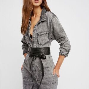 Free People Leather Obi Belt